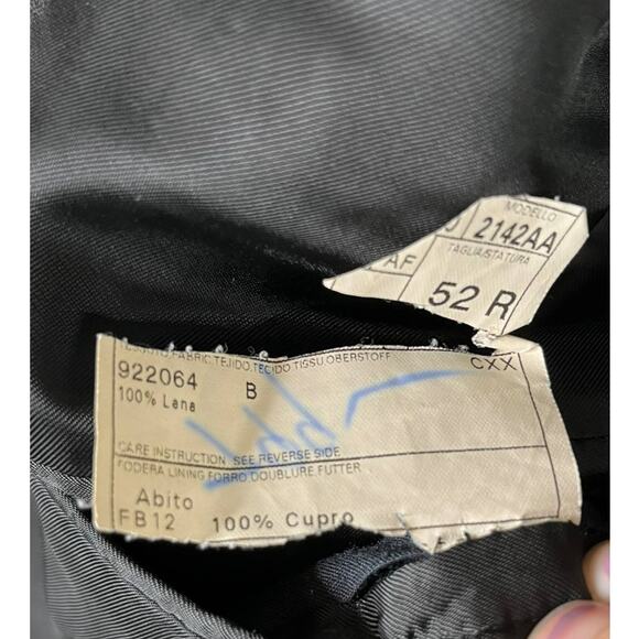 Ermenegildo Zegna Black Wool-blend Pinstripe Suit - Picture 5 of 7